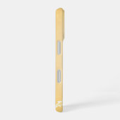 Coque iPhone 16 Délicate Pêche & Fleurs Blanches (Côté droit)