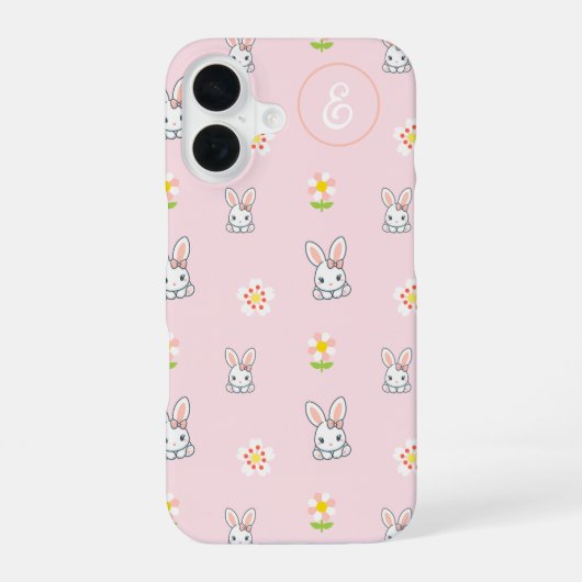 Coque iPhone 16 Délice de Fleur de Lapin (Verso)