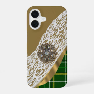 Coque iPhone 16 Dentelle écossaise