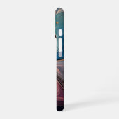 Coque iPhone 16 Design Abstrait Marbré (Côté gauche)