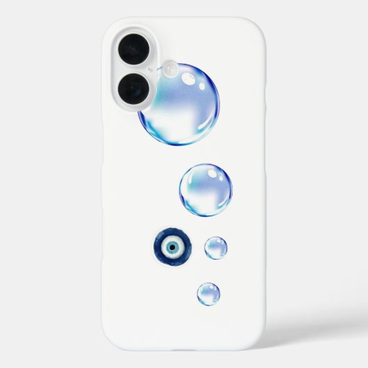 Coque iPhone 16 design bulle mignonne (Verso)