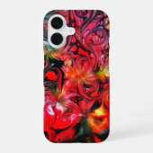 Coque iPhone 16 Design d'art fluide Abstrait (Verso)