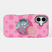 Coque iPhone 16 Dessin animé d'éléphant (Verso Horizontal)