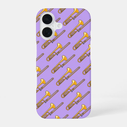 Coque iPhone 16 Dessin de trombone (Verso)