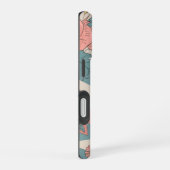 Coque iPhone 16 Dessiner Motif Avec Coeurs Et Fleurs (Côté droit)