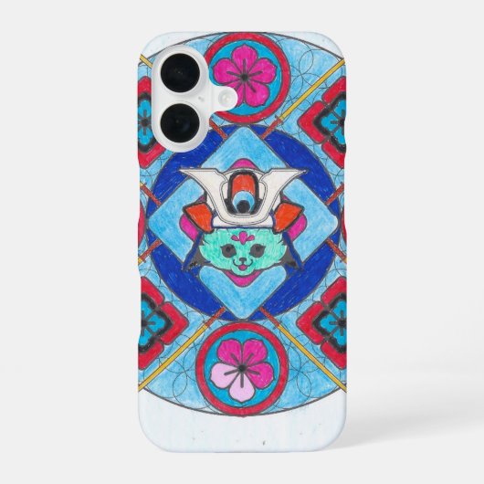 Coque iPhone 16 dessins Mandala Japon (Verso)