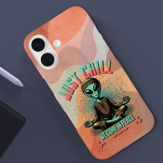 Coque iPhone 16 Détendez-vous, Nous Venons en Paix