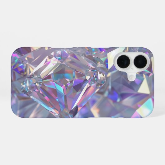 Coque iPhone 16 Diamond Crystal Sparkle (Verso Horizontal)