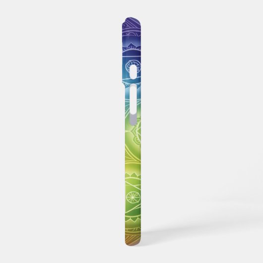 Coque iPhone 16 Die 7 Chakren´9 (Côté gauche)