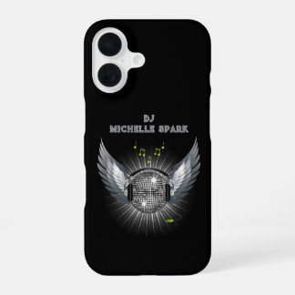 Coque iPhone 16 DJ Disco Ball Wings