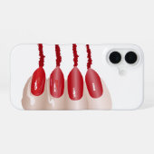 Coque iPhone 16 doigt de vampire (Verso Horizontal)
