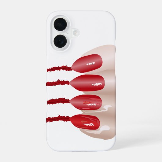 Coque iPhone 16 doigt de vampire (Verso)