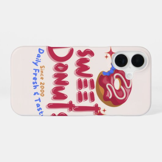 Coque iPhone 16 donuts phone case (Verso Horizontal)