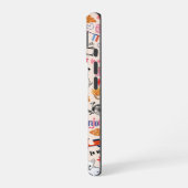 Coque iPhone 16 Doodle branché de Frenchie Lover (Côté gauche)