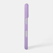 Coque iPhone 16 Double Lavande violette Fleurs Monogramme Nom pers (Côté droit)
