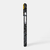 Coque iPhone 16 Double ligne jaune dégradée (Côté gauche)