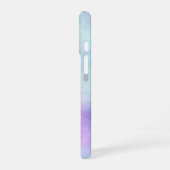 Coque iPhone 16 Double Monogramme Nom Initiale Aquarelle Pastel (Côté gauche)