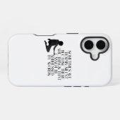 Coque iPhone 16 Douleur silencieuse - Conception de devis émotionn (Verso Horizontal)