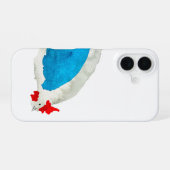 Coque iPhone 16 Doux poulets art aquarelle (Verso Horizontal)
