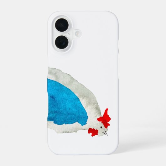 Coque iPhone 16 Doux poulets art aquarelle (Verso)