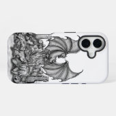 Coque iPhone 16 Dragon avec Zombie (Verso Horizontal)