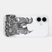 Coque iPhone 16 Dragon avec Zombie (Verso Horizontal)