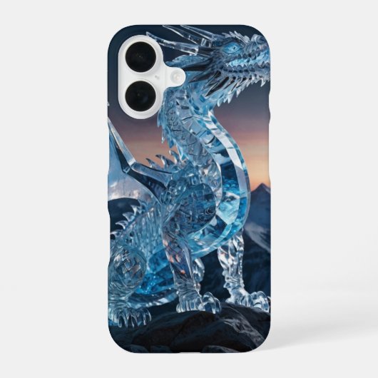Coque iPhone 16 Dragon de Crystal (Verso)