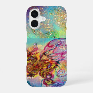 Coque iPhone 16 DRAGON DE MER Fantaisie Bleue