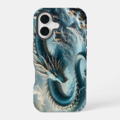 Coque iPhone 16 Dragon se réveille dans un monde glacé (Verso)