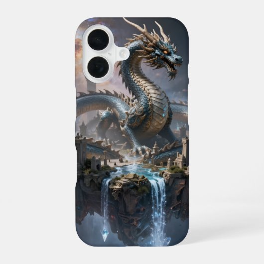 Coque iPhone 16 Dragon World – Le Royaume du Feu et de la Magie (Verso)