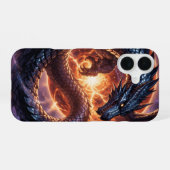 Coque iPhone 16 Dragon World – The Realm of Fire and Magic´3 (Verso Horizontal)