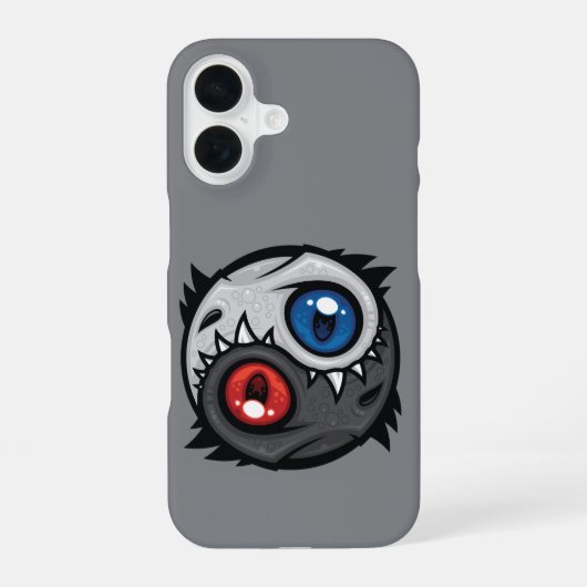 Coque iPhone 16 Dragon Yin Yang du Bien et du Mal (Verso)