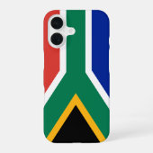 Coque iPhone 16 Drapeau Afrique du Sud (Verso)