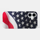 Coque iPhone 16 Drapeau Américain (Verso Horizontal)