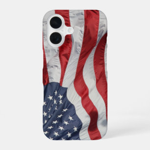 Coque iPhone 16 drapeau américain