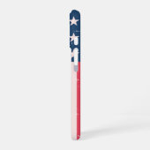 Coque iPhone 16 Drapeau Américain Classique Grunge (Côté gauche)