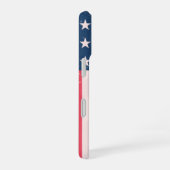 Coque iPhone 16 Drapeau Américain Classique Grunge (Côté droit)