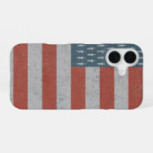 Coque iPhone 16 Drapeau américain rétro (Verso Horizontal)