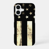 Drapeau Américain Sépia Désert Grunge Industriel