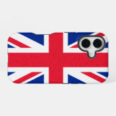 Coque iPhone 16 Drapeau britannique (Verso Horizontal)