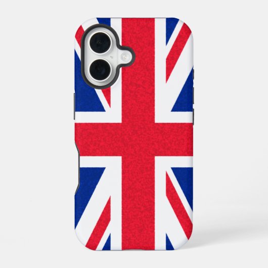 Coque iPhone 16 Drapeau britannique (Verso)