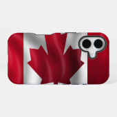 Coque iPhone 16 Drapeau canadien (Verso Horizontal)