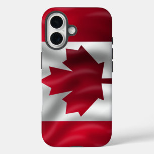 Coque iPhone 16 Drapeau canadien