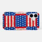 Coque iPhone 16 Drapeau Damier (Verso Horizontal)