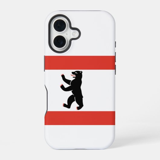 Coque iPhone 16 Drapeau de Berlin (Verso)