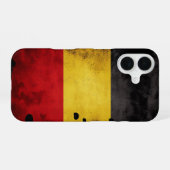 Coque iPhone 16 Drapeau de la Belgique (Verso Horizontal)
