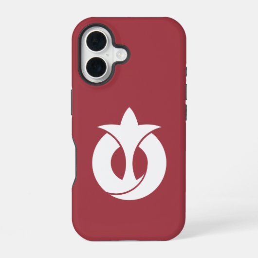 Coque iPhone 16 Drapeau de la préfecture d'Aichi, Japon (Verso)