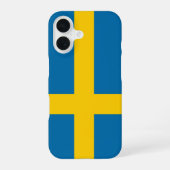 Coque iPhone 16 Drapeau de la Suède (Verso)