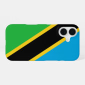 Coque iPhone 16 Drapeau de la Tanzanie (Verso Horizontal)