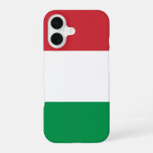Coque iPhone 16 Drapeau de l'Italie (Verso)